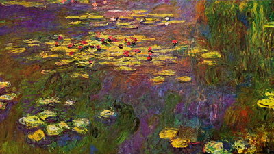 'Water Lillies" by Claude Monet, image from Wikimedia Commons