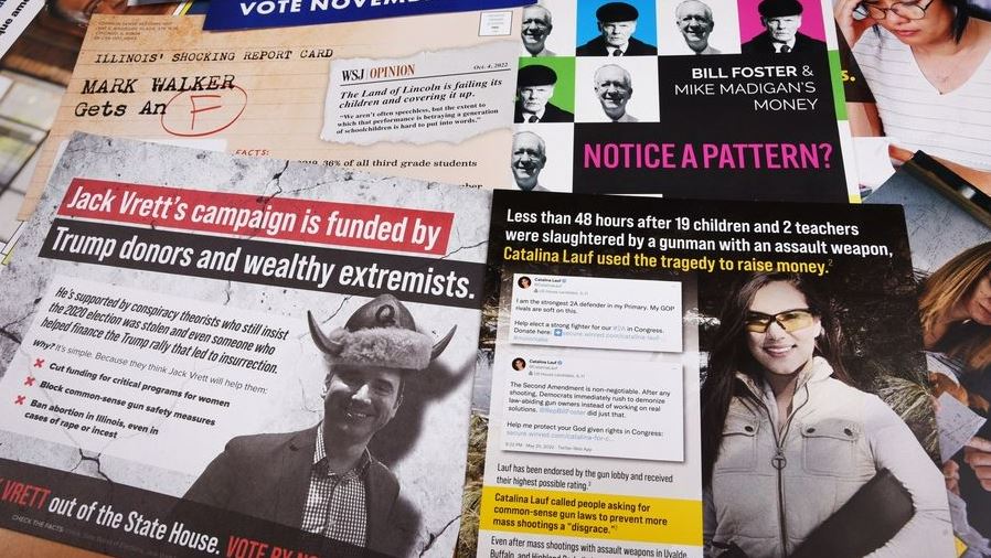 Negative ads are hitting mailboxes in time for Tuesday's general election. Paul Valade | Staff Photographer for the Daily Herald