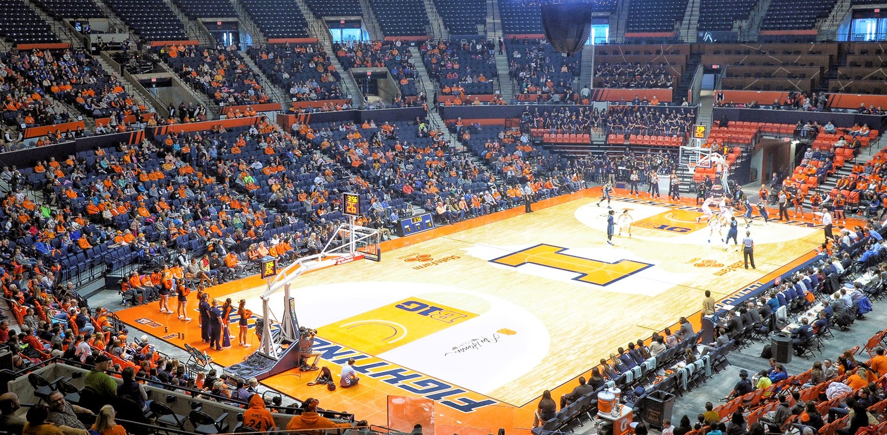 State Farm Center during a Women's Basketball game