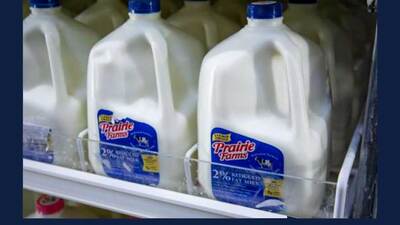 Illinois Farm Bureau image of 2% milk on a store shelf