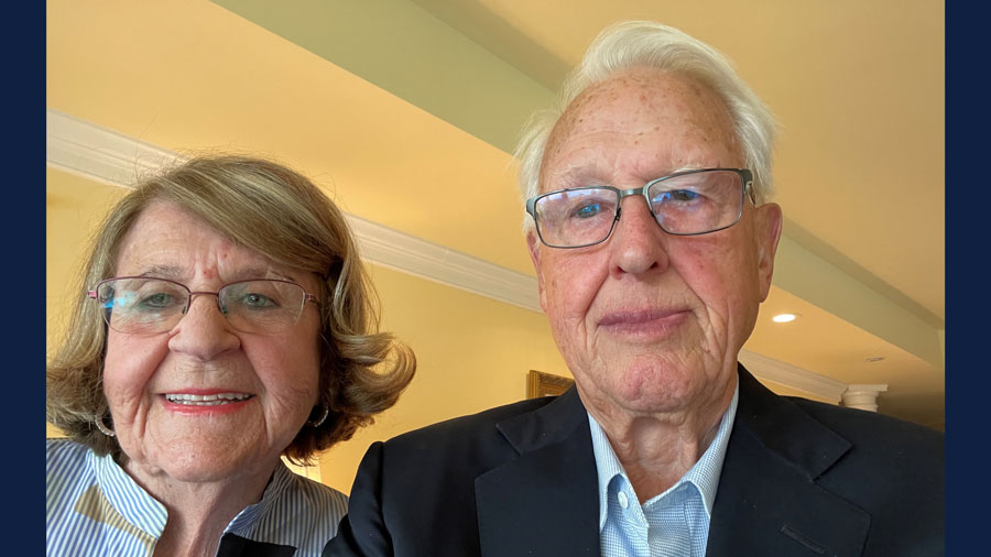 recent 'selfie' of Stan and Judy Ikenberry