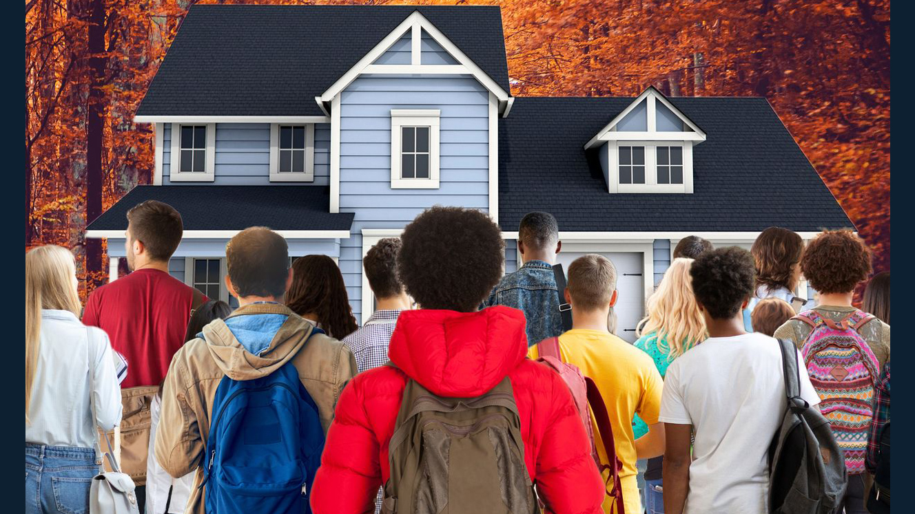MARKETWATCH PHOTO ILLUSTRATION/ISTOCKPHOTO - students face a family home