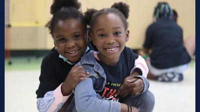 happy children at Freedom School  in Garden Hills Academy in north Champaign