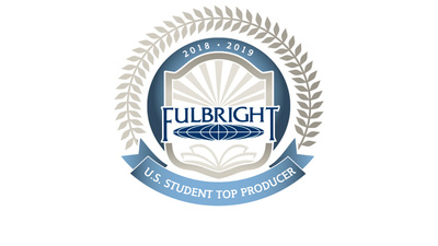 Fulbright 'top student producer' graphic