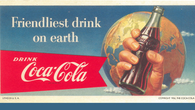 Billboard: "Friendliest Drink On Earth," The Coca-Cola Company (1956)