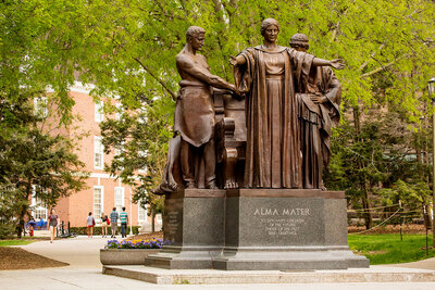 The Alma Mater statue at Illinois