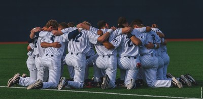 baseball team huddle