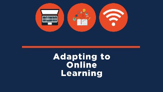 graphic for this blog entry, 'Adapting to Online Learning'