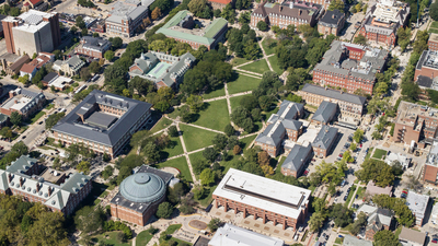 aerial view of the Main Quad
