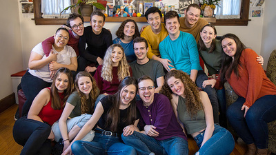 Seniors in the Illinois theatre department’s acting program before classes were moved online and the stay-at-home order took effect.  Courtesy University of Illinois theatre department
