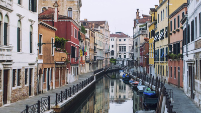 locals claim the water in the canals of Venice, Italy (shown here), hasn’t been this clear in 60 years.