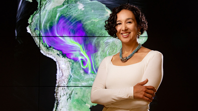 Francina Dominguez is a professor of atmospheric sciences with a background in civil engineering hydrology. Photo by Leslie Stauffer