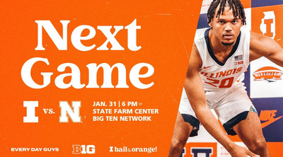 freshman guard Ty Rodgers featured on a graphic promoting the basketball game on Tuesday, Jan. 31, 2023