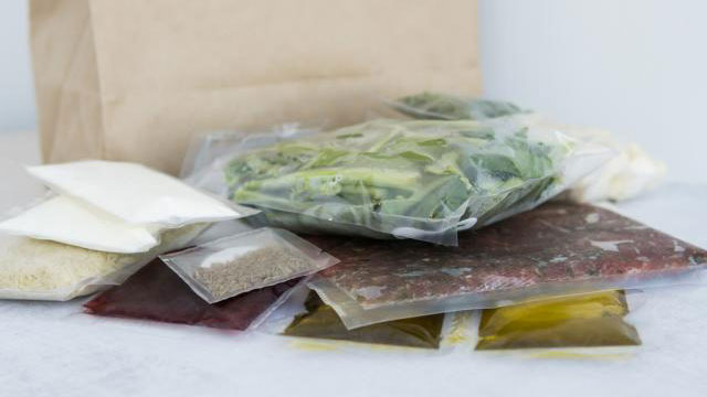 ingredients in a meal kit. USDA photo.