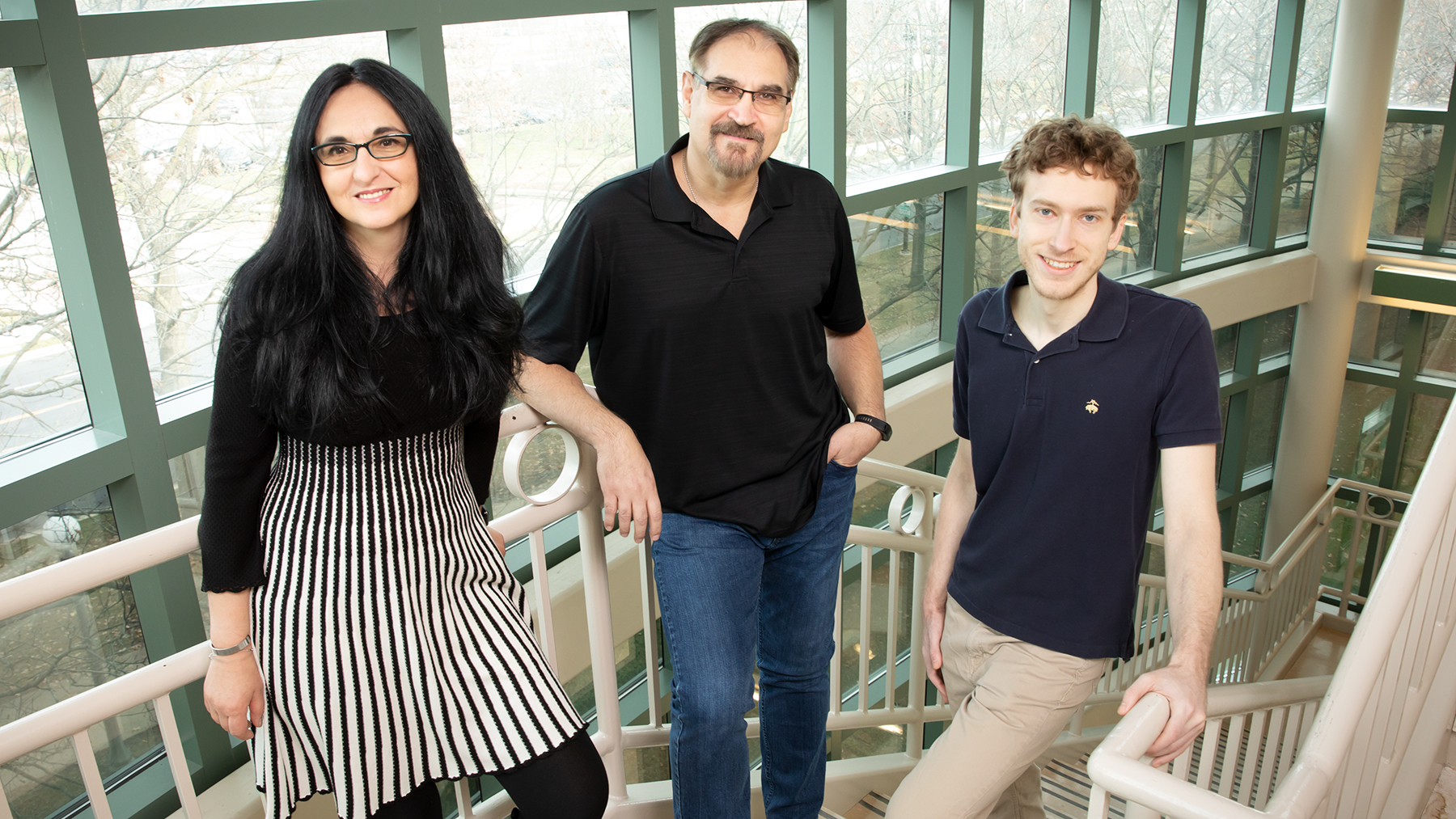 Professor Sanda Dolcos, Professor Florin Dolcos and graduate student Paul Bogdan, found that the brain mechanisms that drive learning also contribute to social conformity.  Photo by L. Brian Stauffer