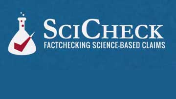 logo for FactCheck.org’s SciCheck feature