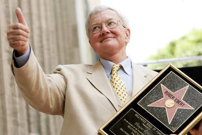 Portrait of the late film critic Roger Ebert.