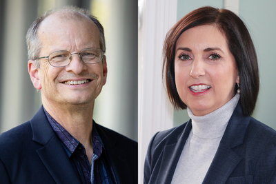 Photos of Dan Morrow, a professor of educational psychology at the University of Illinois, and Karen Dunn Lopez, the director of the Center for Nursing Classification and Clinical Effectiveness at the University of Iowa