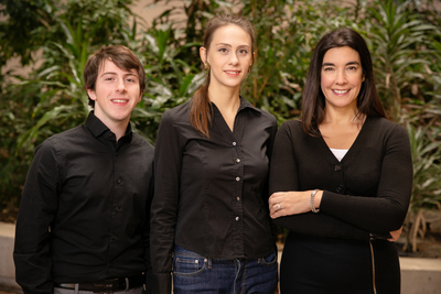 Photo of U. of I. psychology professor Dolores Albarracin, right, and co-authors Benjamin X. White, left, and Sophie Lohmann.