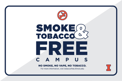 Smoke and Tobacco Free Campus signage
