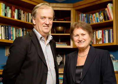 Photo of education policy professors Mary Kalantzis and Bill Cope
