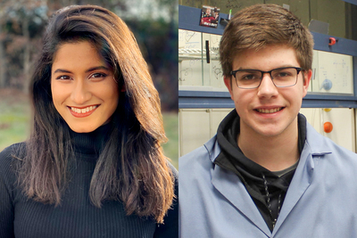 Sriyankari Chitti and William Lyon honored by the Barry M. Goldwater Scholarship and Excellence in Education Program.