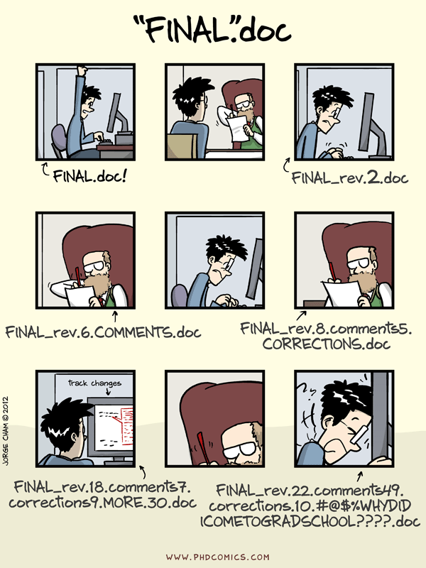 A comic about naming and resaving a document.