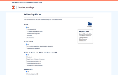 A view of Fellowship Finder.