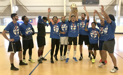 The winning team of Indoor World Cup XXIV celebrate with the trophy following the championship game in November 2019. The indoor world cup takes place during International Education Week. The last time the world cup was held was in 2019. This year it returns for the 25th time.