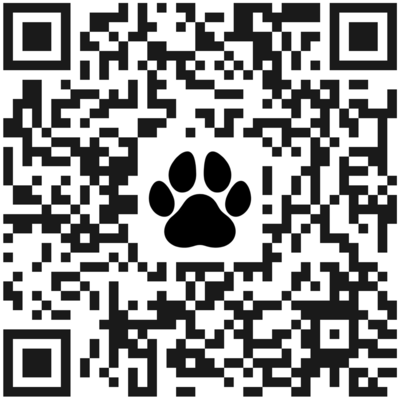 The above is a QR code that when scanned will take you to a screen to register to have a UIPD therapy dog visit.