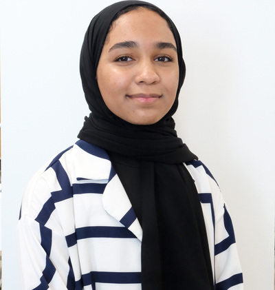 Pictured is a portrait of Ghala Ismail T Buarish who is from Al-Ahsa, Saudi Arabia and will be attending New York University in the fall.