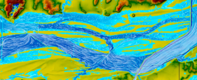 complex Hydraulic Flow Patterns of Cache River