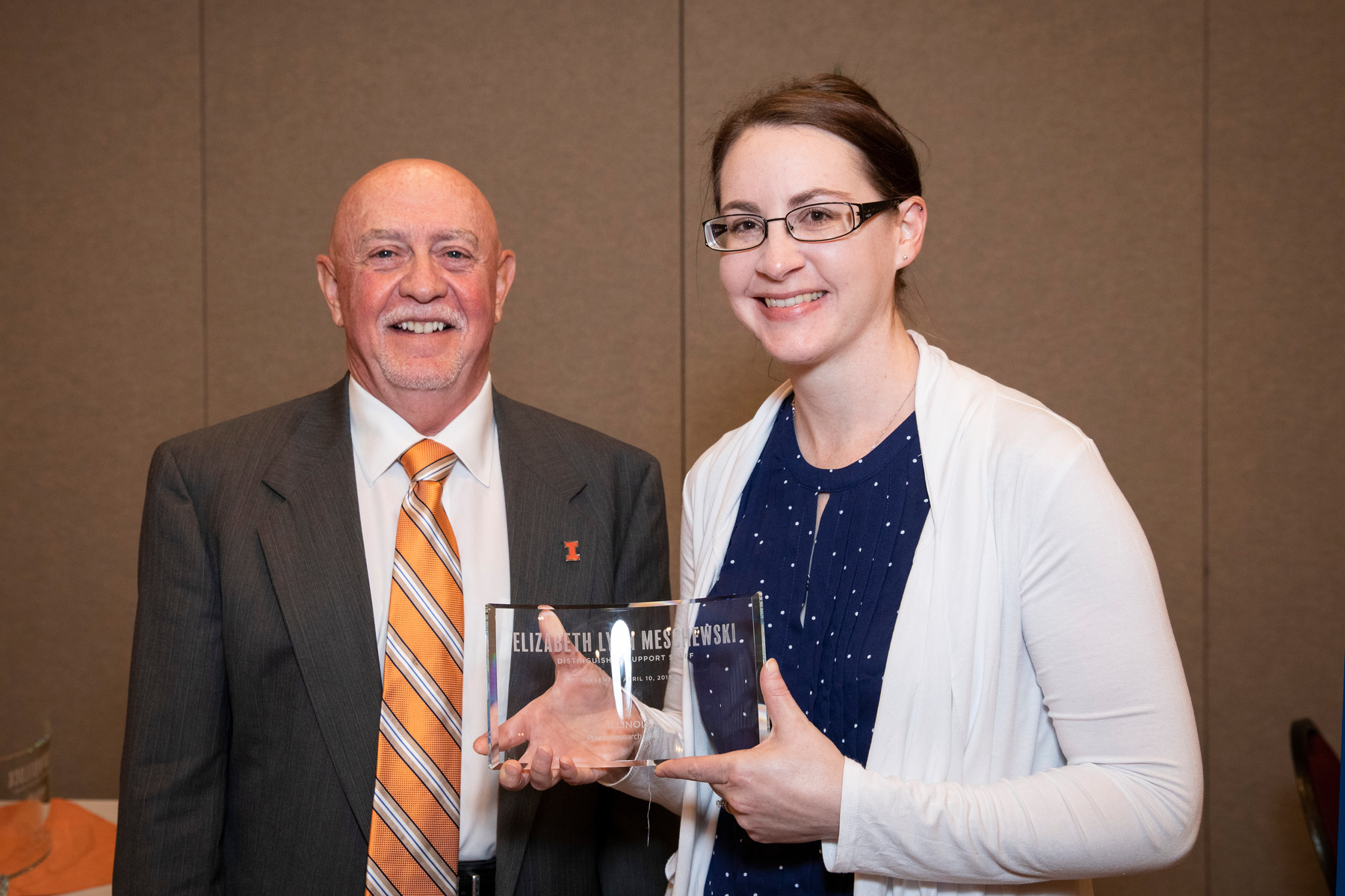 PRI Executive Director Mark Ryan presented Elizabeth Meschewski with the Oustanding Support Staff Award.