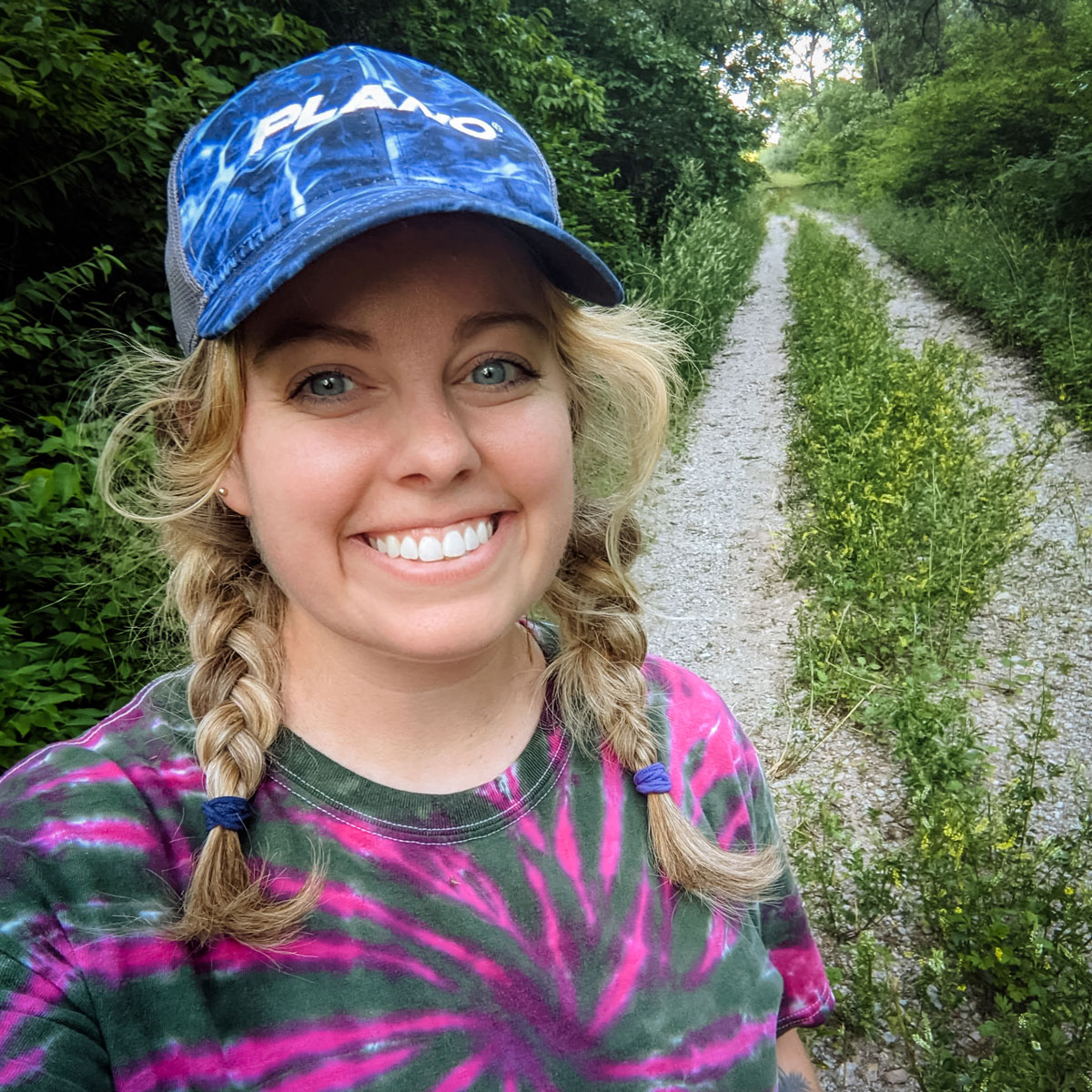 Abby Pagels in the field