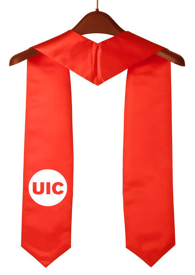 UIC Red Graduation Stole