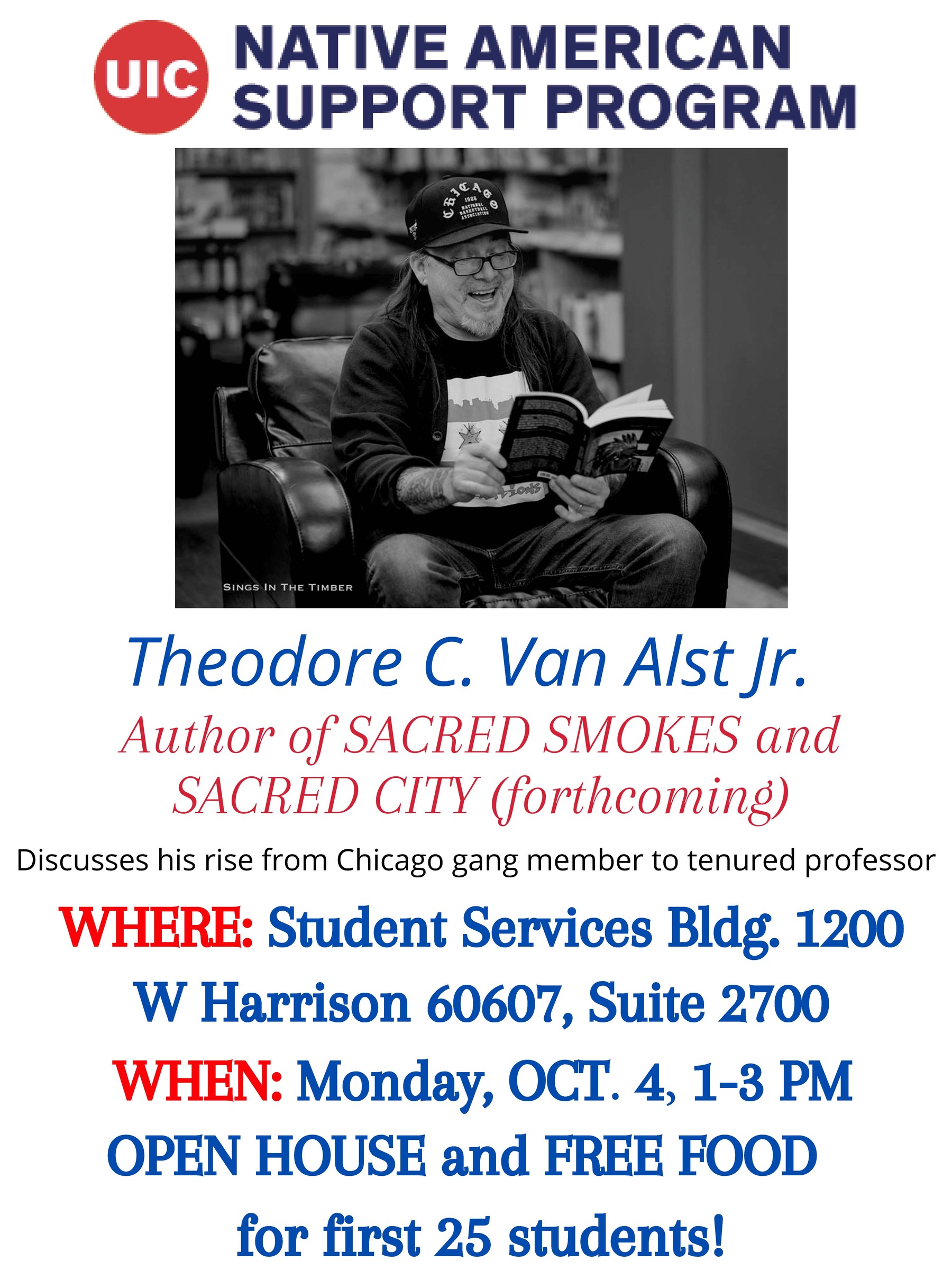 Flyer for Ted Van Alst and NASP Open House