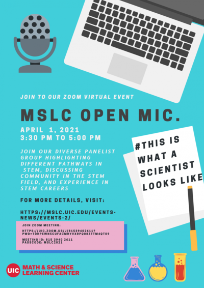 Flyer for open Mic