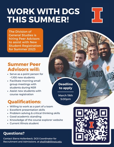 Summer Employment Opportunity Flyer with QR code