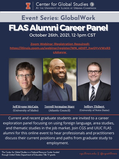 FLAS Alumni Career Panel Poster